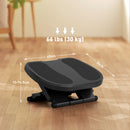 HOMCOM Adjustable Under-Desk Footrest Height Angle Tilt Anti-Slip Compact Health