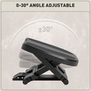 HOMCOM Adjustable Under-Desk Footrest Height Angle Tilt Anti-Slip Compact Health