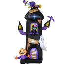 Outsunny 8.5ft Halloween Inflatable Treehouse w/ Witch, Ghost, Pumpkin Man