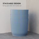 Outsunny Set of 2 Round Plant Pots Outdoor 22cm for Garden, White
