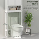 HOMCOM Over Toilet Storage Unit 3-Tier Freestanding Washing Machine Cabinet