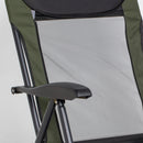 Outsunny Folding Fishing Chair Camping Chair with 7-Level Adjustable Backrest