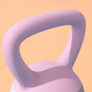 SPORTNOW Kettlebell w/ Soft Body and Non-Slip Handle, Purple and Grey