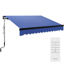 Outsunny 2.5 x 2m Electric Awning with LED Light and Remote Controller