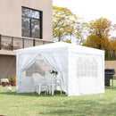 Outsunny Gazebo 2.95 m x 2.95 m -  White