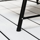 Outsunny Rattan Swing Chair with Stand and Seat Cushion