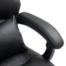 HOMCOM Executive Office Chair, PU Leather Desk Chair with Armrests