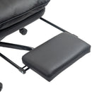 HOMCOM Executive Office Chair, PU Leather Desk Chair with Armrests