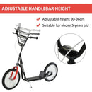 HOMCOM Teen Kids Stunt Scooter Children Kick Scooter -  Black