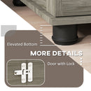 PawHut Dog Crate Furniture, End Table w/ Cushion