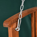 Outsunny Wooden Garden Swing Seat 3 Seater