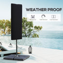 Outsunny Garden Parasol Cover for 2-4m Outdoor Umbrella Protector w/ Rod, Zipper