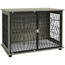 PawHut Dog Crate Furniture End Table w/ Cushion