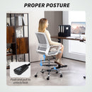 HOMCOM Draughtsman Chair, Mesh Ergonomic Drafting Chair