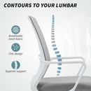 HOMCOM Draughtsman Chair, Mesh Ergonomic Drafting Chair