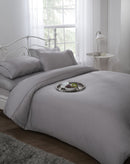 Ritz 300 Thread Count Satin Stripe Duvet Set in Silver