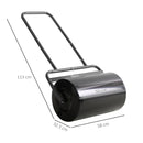 Outsunny Combination Push w/ 38L Sand or Water Garden Black