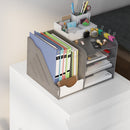 Vinsetto Filing Cabinet With Lock And Hanging Bar For Letter A4 Legal, White