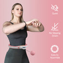 SPORTNOW Smart Weighted Hula Hoop with 16 Detachable Knots and Digital Counter