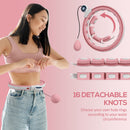SPORTNOW Smart Weighted Hula Hoop with 16 Detachable Knots and Digital Counter