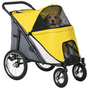 PawHut Foldable Pet Stroller with Cushion, for M, L Dogs