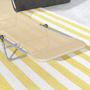 Outsunny 2 Pieces Sun Loungers Foldable Reclining Chair with Headrest Brown