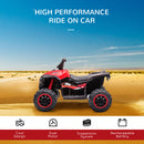 HOMCOM 12V Electric Quad Bikes for Kids Ride On Car ATV Toy for 3-5 Years Red
