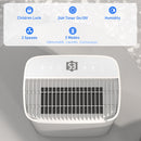 HOMCOM 20L/Day Dehumidifier For Home Damp, With 24H Timer, White