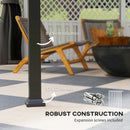 Outsunny Hardtop Gazebo with Galvanised Steel Roof and Sides - Dark Grey