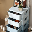 HOMCOM Kids Storage Units With Drawers 4 Tier Chest Dresser Tower