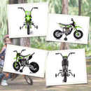 AIYAPLAY 12V Kids Orange Electric Motorbike W/ Twist Grip Throttle, Music