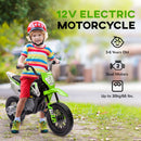 AIYAPLAY 12V Kids Orange Electric Motorbike W/ Twist Grip Throttle, Music