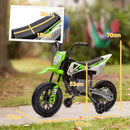 AIYAPLAY 12V Kids Orange Electric Motorbike W/ Twist Grip Throttle, Music