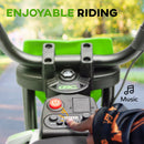 AIYAPLAY 12V Kids Orange Electric Motorbike W/ Twist Grip Throttle, Music