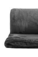 Snug Flannel Fleece Blanket ? Super Soft Throw in Charcoal