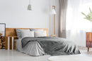 Snug Flannel Fleece Blanket ? Super Soft Throw in Charcoal