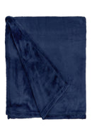 Snug Flannel Fleece Blanket ? Super Soft Throw in Navy