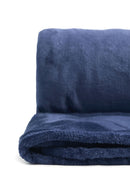 Snug Flannel Fleece Blanket ? Super Soft Throw in Navy