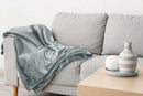 Snug Flannel Fleece Blanket ? Super Soft Throw in Silver