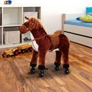 HOMCOM  Children's Walking Horse - Brown