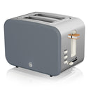 Swan Nordic 2 Slice Toaster  - Grey
