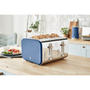 Swan Nordic 4 Slice Toaster  - Blue