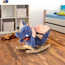 HOMCOM Children Rocking  Elephant-Blue/Beige