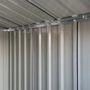 Outsunny Metal Storage Shed with Sliding Door 5ft x 4.3ft - Grey