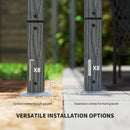 Outsunny 3 x 3(m) Aluminium Garden Pergola with Retractable Roof, Natural