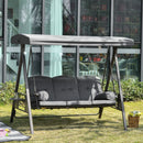 Outsunny Garden Swing Seat 3 Seater - Grey