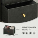 HOMCOM Chest of Drawers with 3 Drawers for Bedroom, Living Room, Black