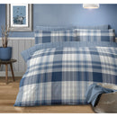 Lewis's Stockbridge Brushed Cotton Duvet Set -Blue