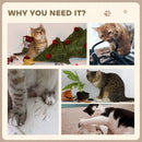 PawHut Cat Scratching Board with Organic Catnip for Indoor Cats, Brown