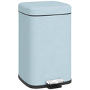 HOMCOM 20L Kitchen Pedal Bin, Metal Rubbish Bin with Soft-close Lid